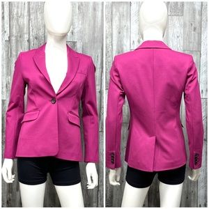 Boden Fuchsia Single Button Blazer